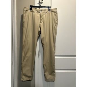 Lululemon Commission Pants Mens 36 Classic Fit Beige Pocket